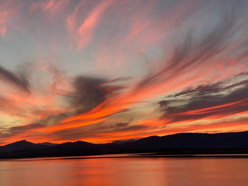 cielos de fuego en Extremadura